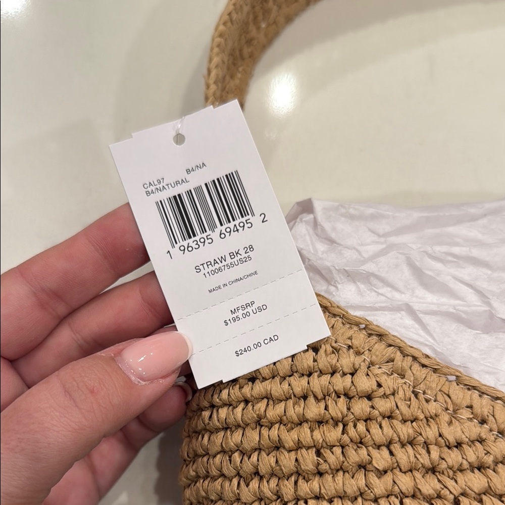 SOLD OUT Coach Brooklyn Raffia 28 - Picture 2 of 3